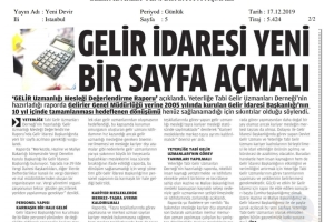 "Gelir İdaresi Yeni Bir Sayfa Açmalı" (Muhtelif Gazeteler)